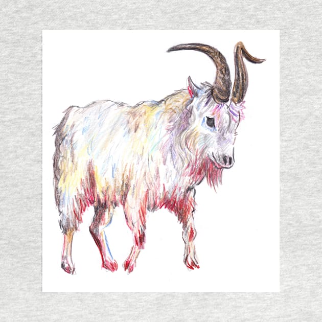 Mountain Goat drawing by sadnettles